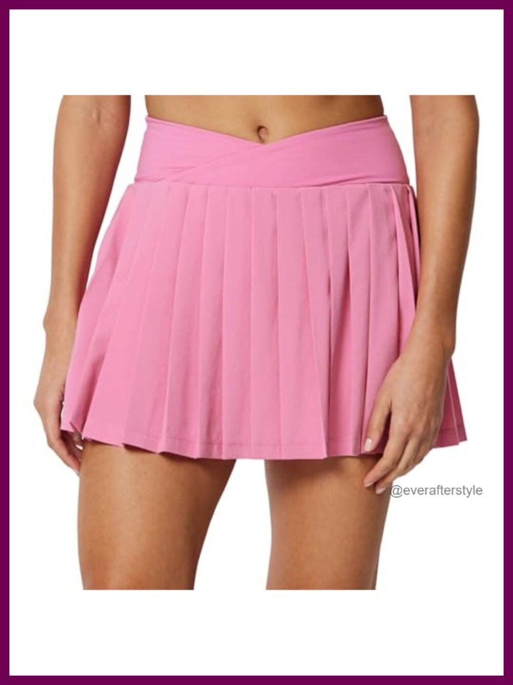 Women's Performance Stretch Woven Pleated Tennis Skort with Pockets